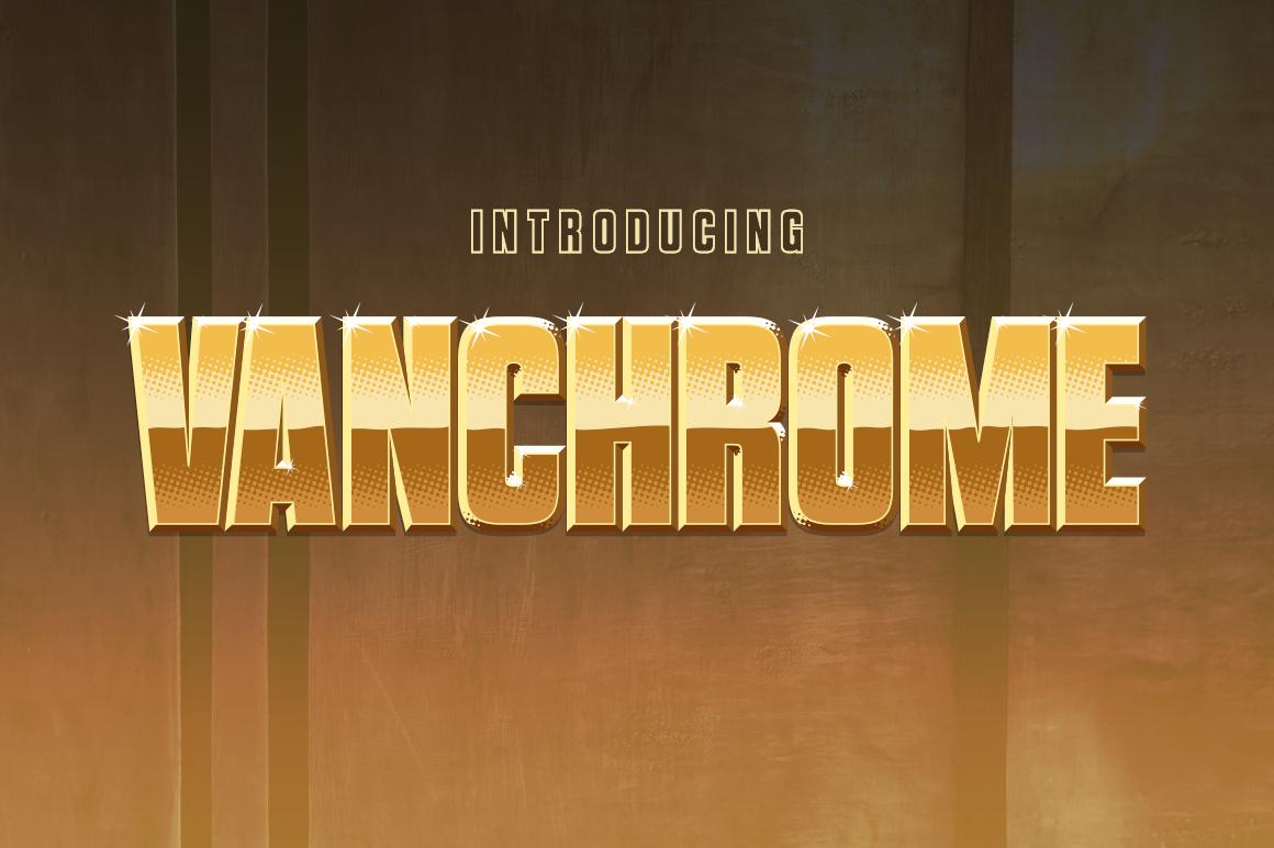 Vanchrome Font