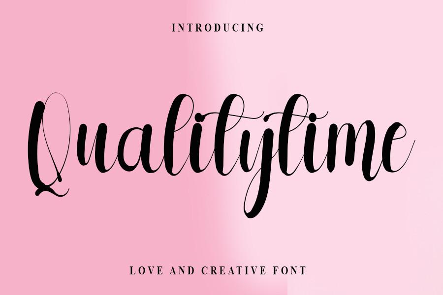 Qualitytime Font