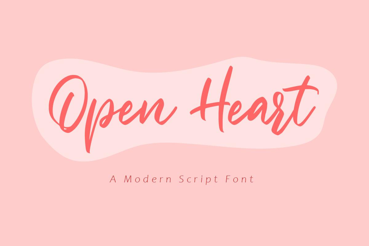 Open Heart Font
