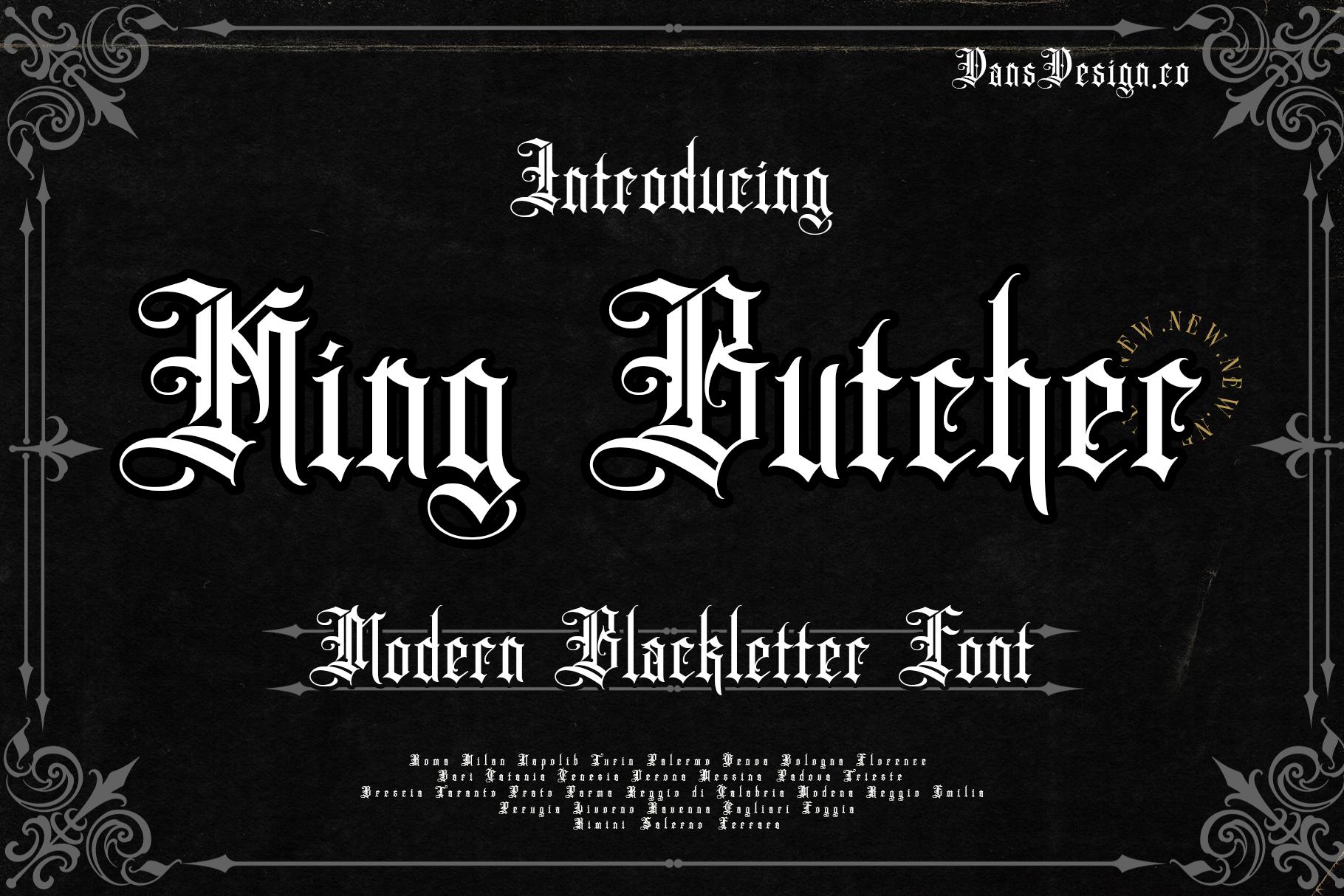 King Butcher Font