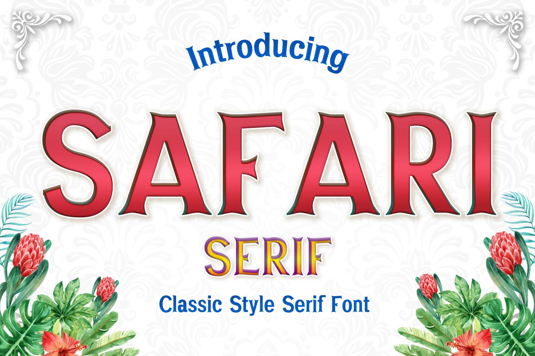 safari font free commercial use