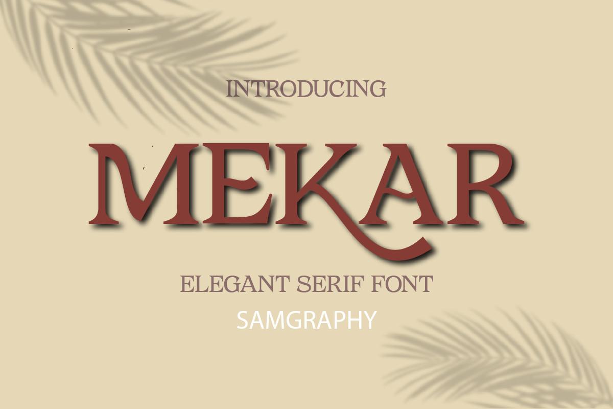 Mekar Font