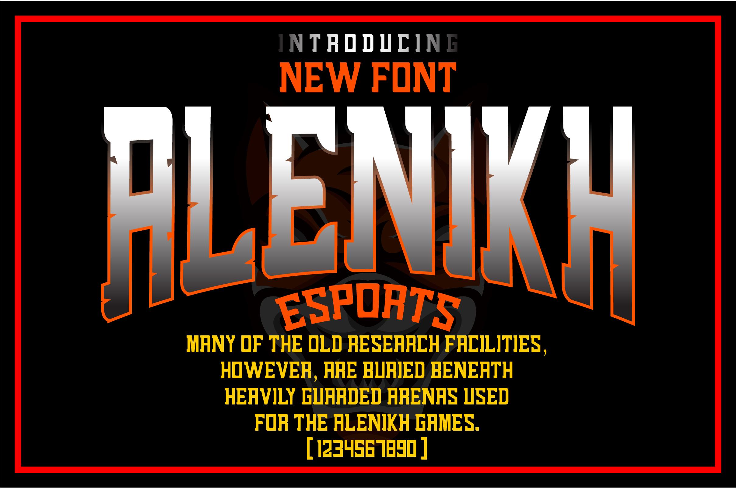 Alenikh Sports Font