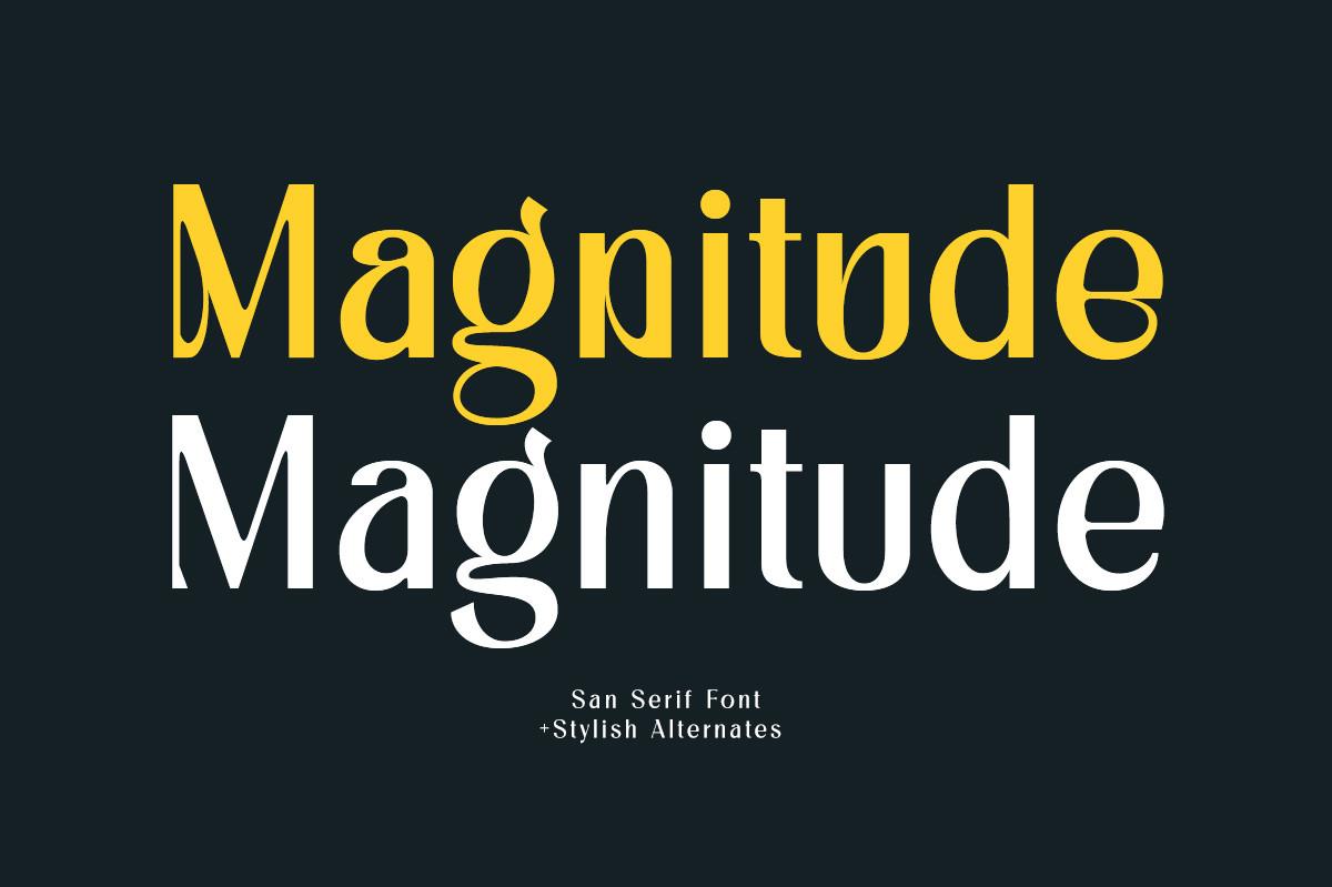 Magnitude Font