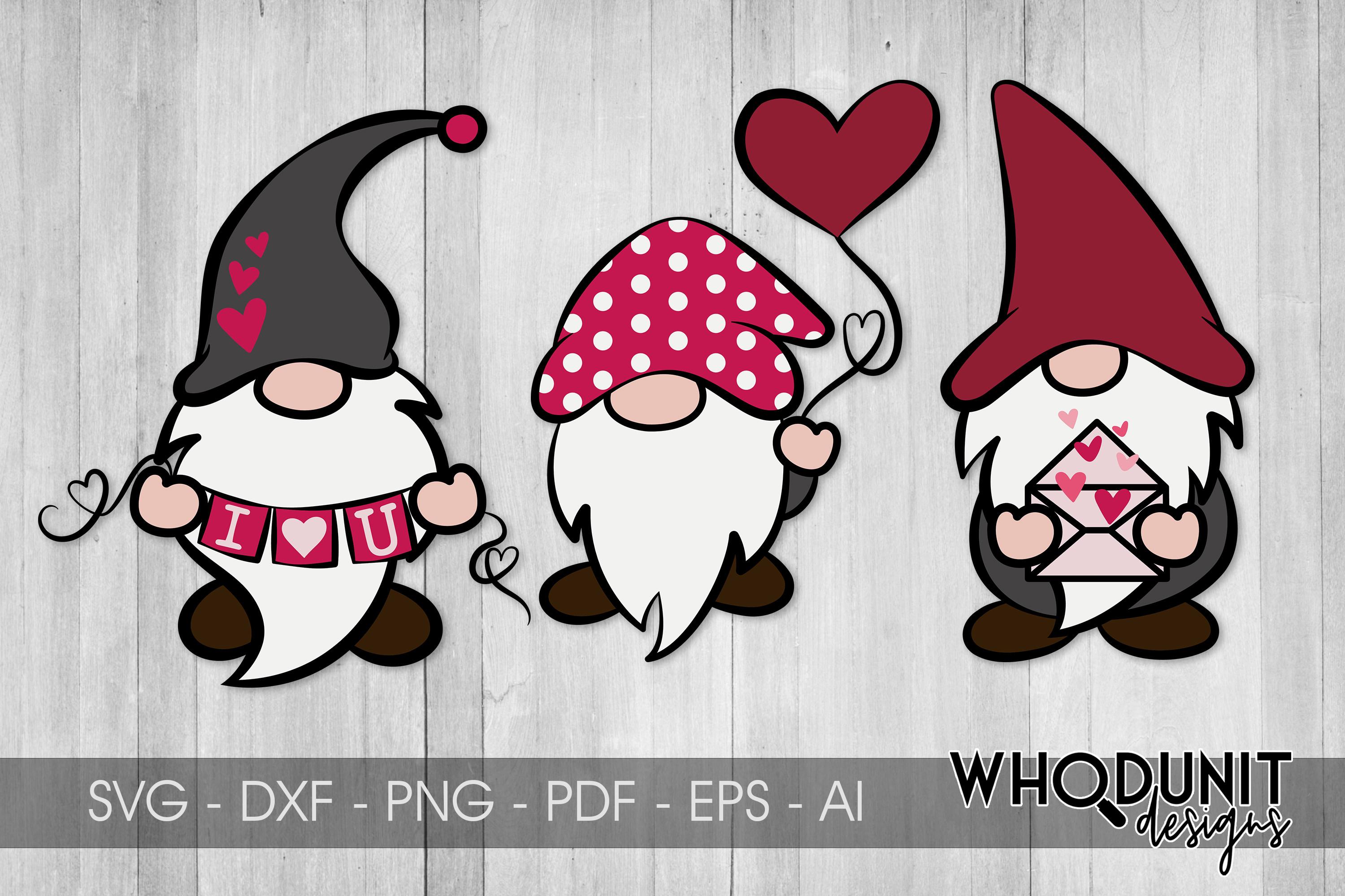 Valentine Trio | Valentine Gnomes SVG