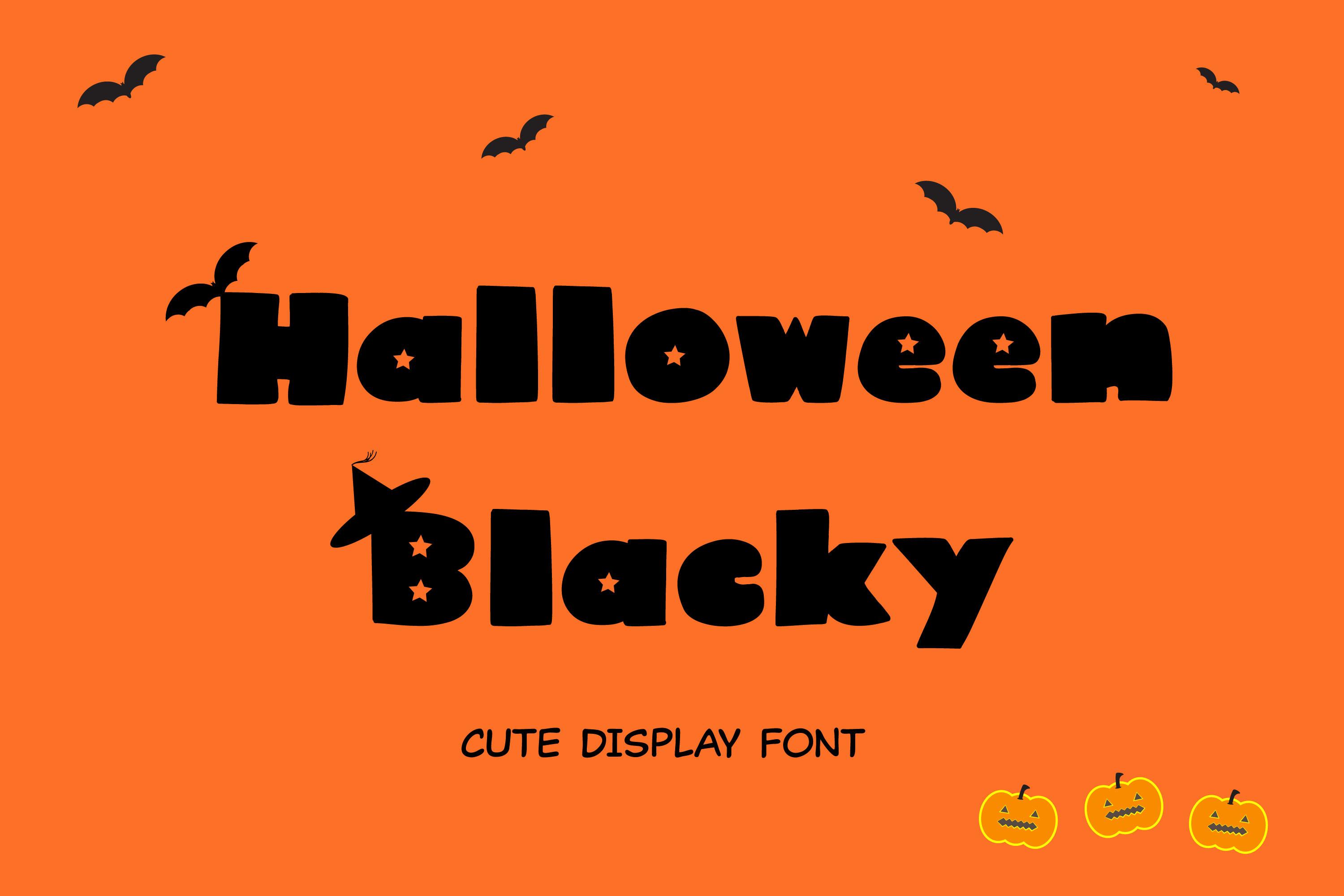 Halloween Blacky Font