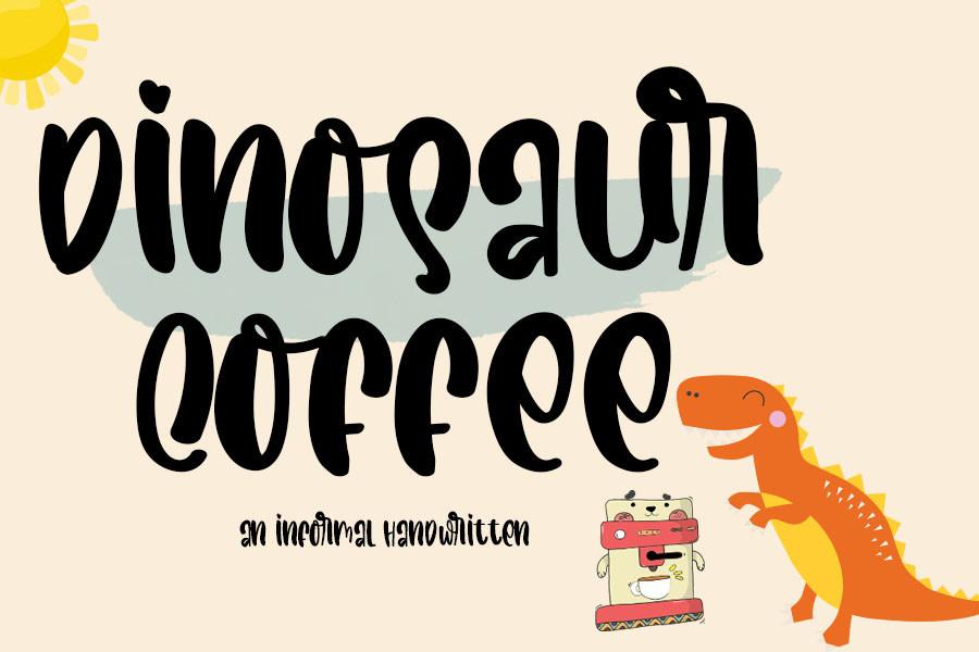 Dinosaur Coffee Font