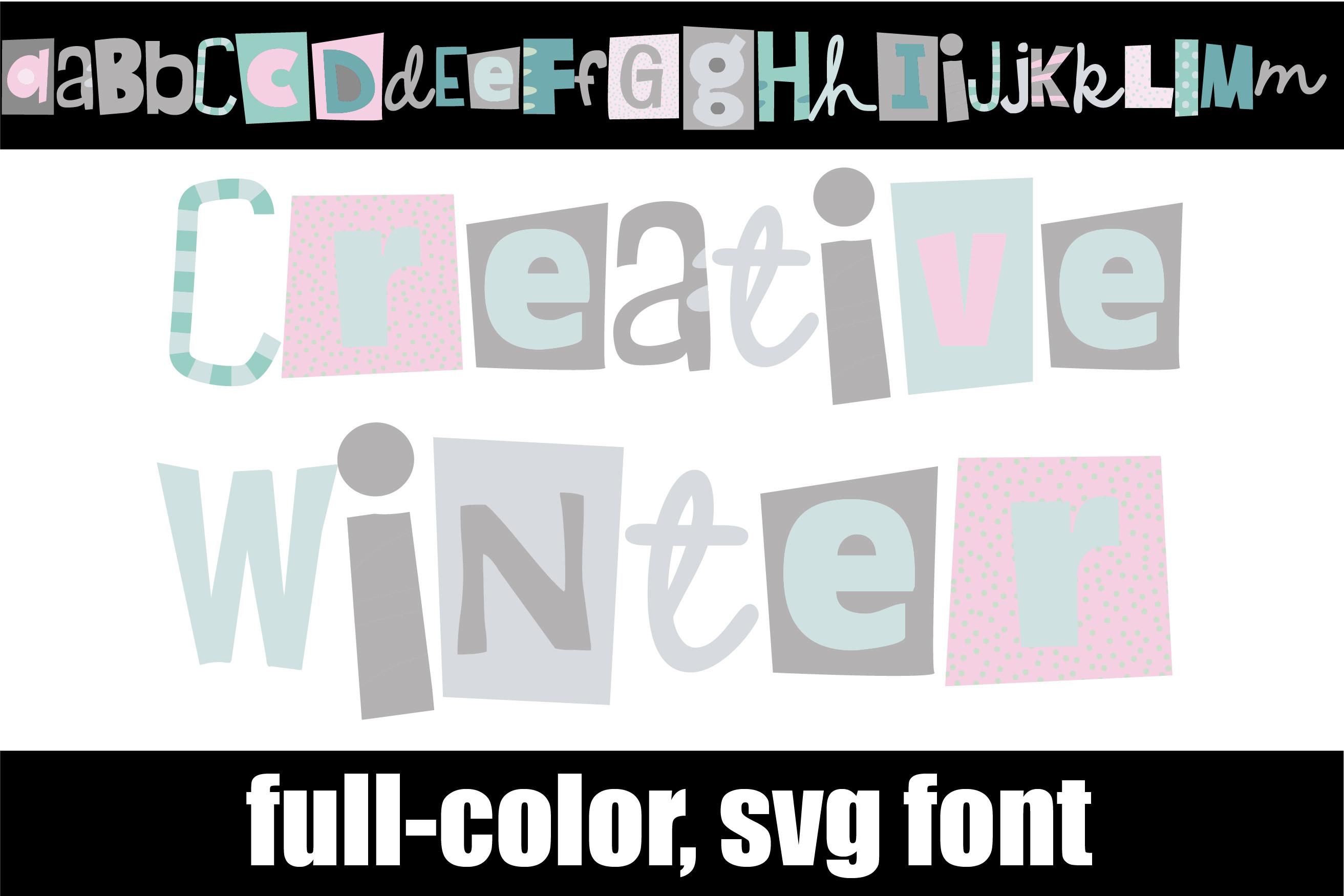 Creative Winter Font