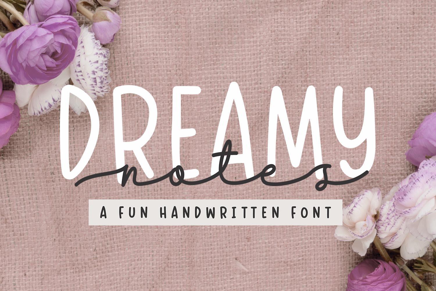 Dreamy Notes Duo Font