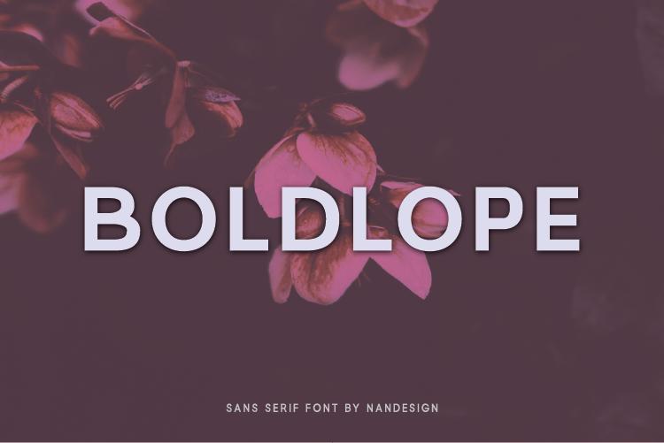 Boldlope Font