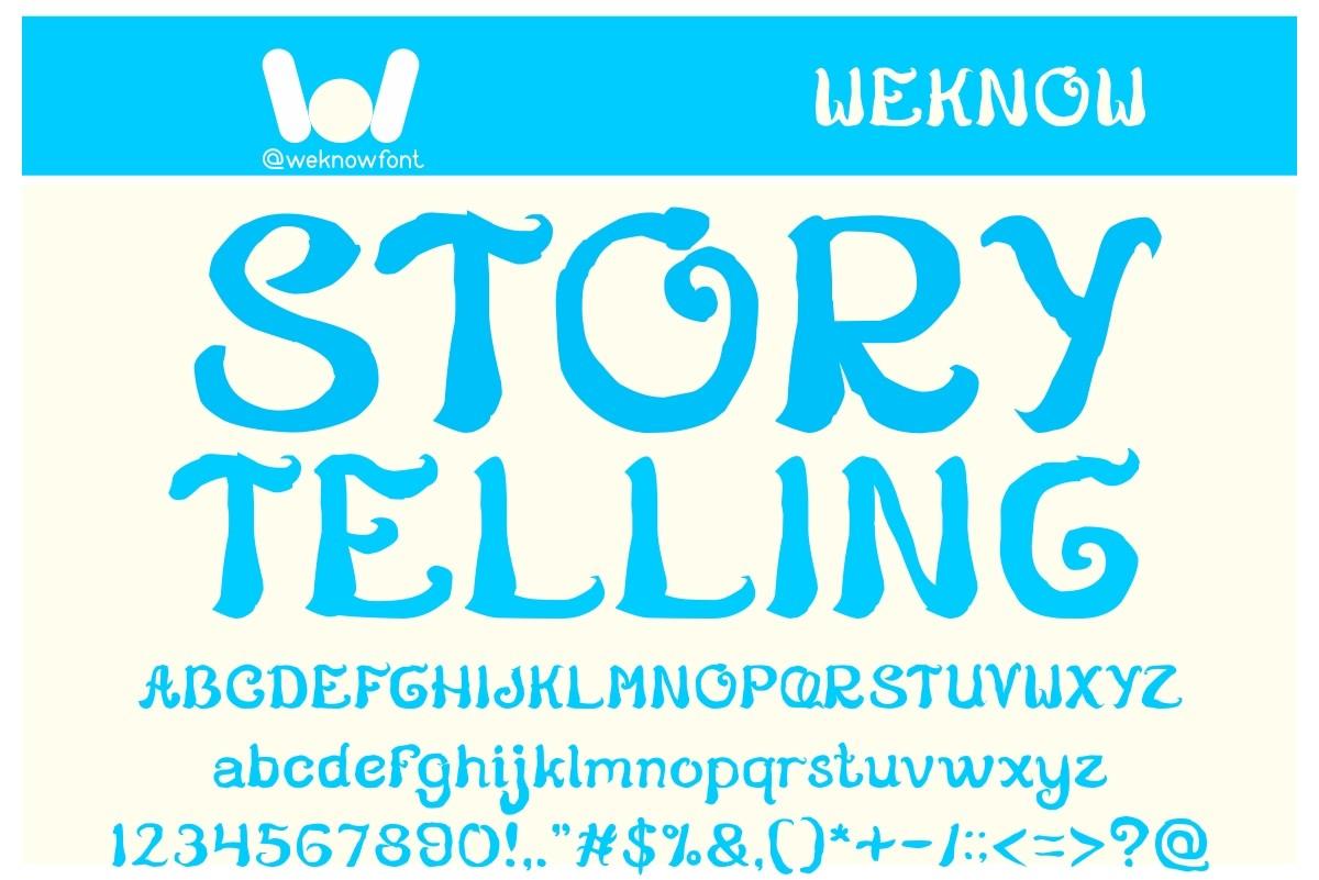 Story Telling Font
