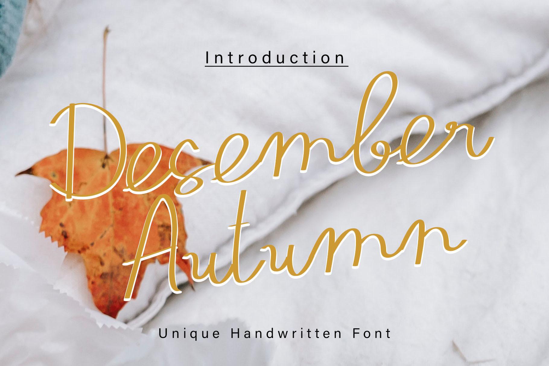 Desember Autumn Font