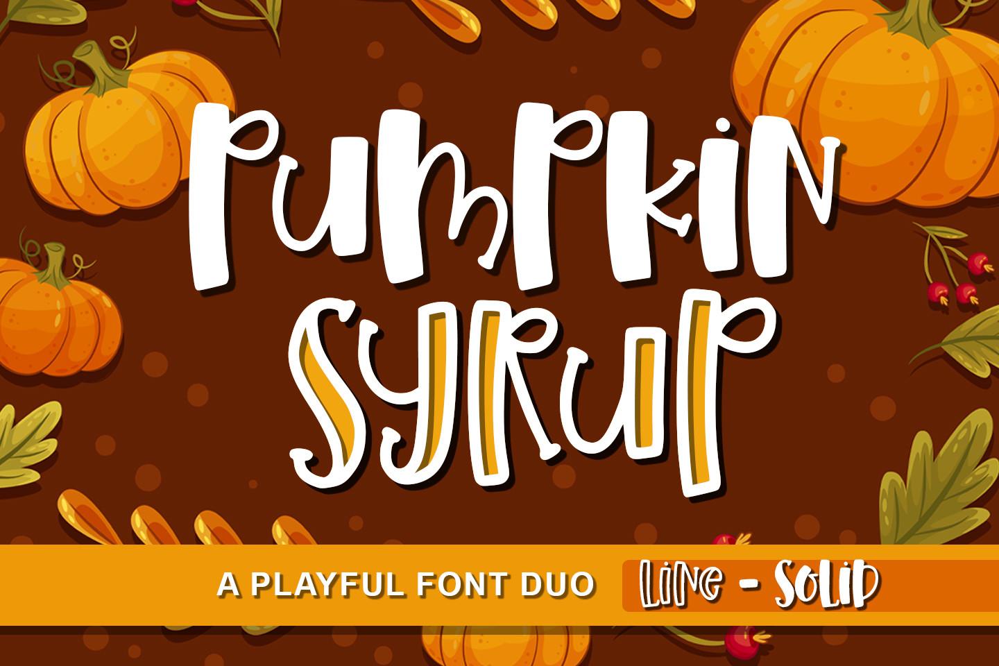 Pumpkin Syrup Font