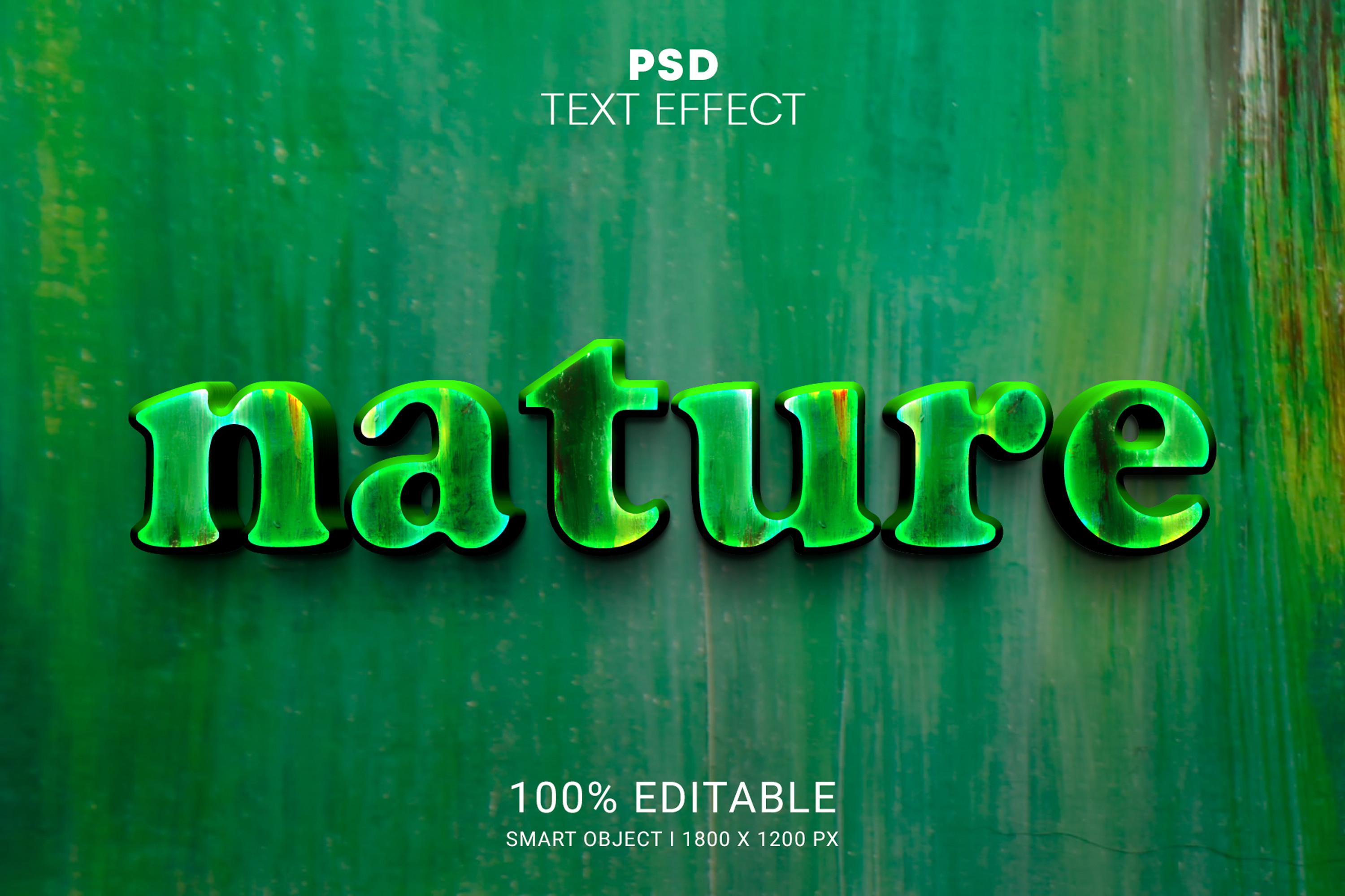 Nature PSD  Editable Text Effect Design