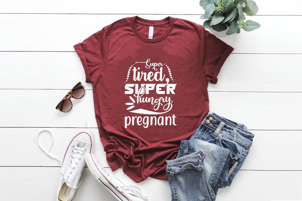 Pregnancy Svg Design, Super Tired, Super