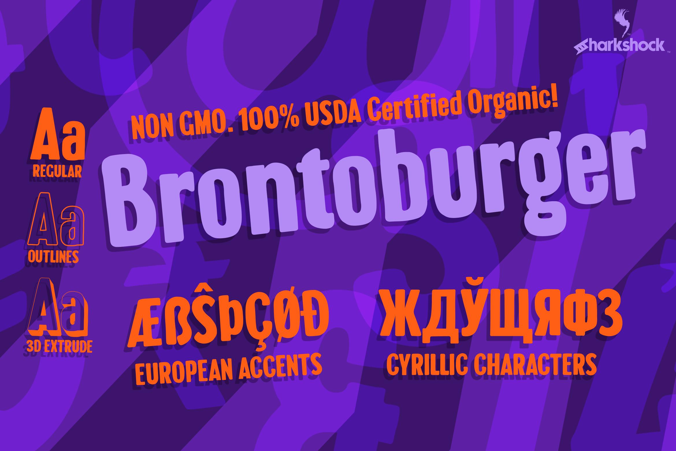 Brontoburger Font
