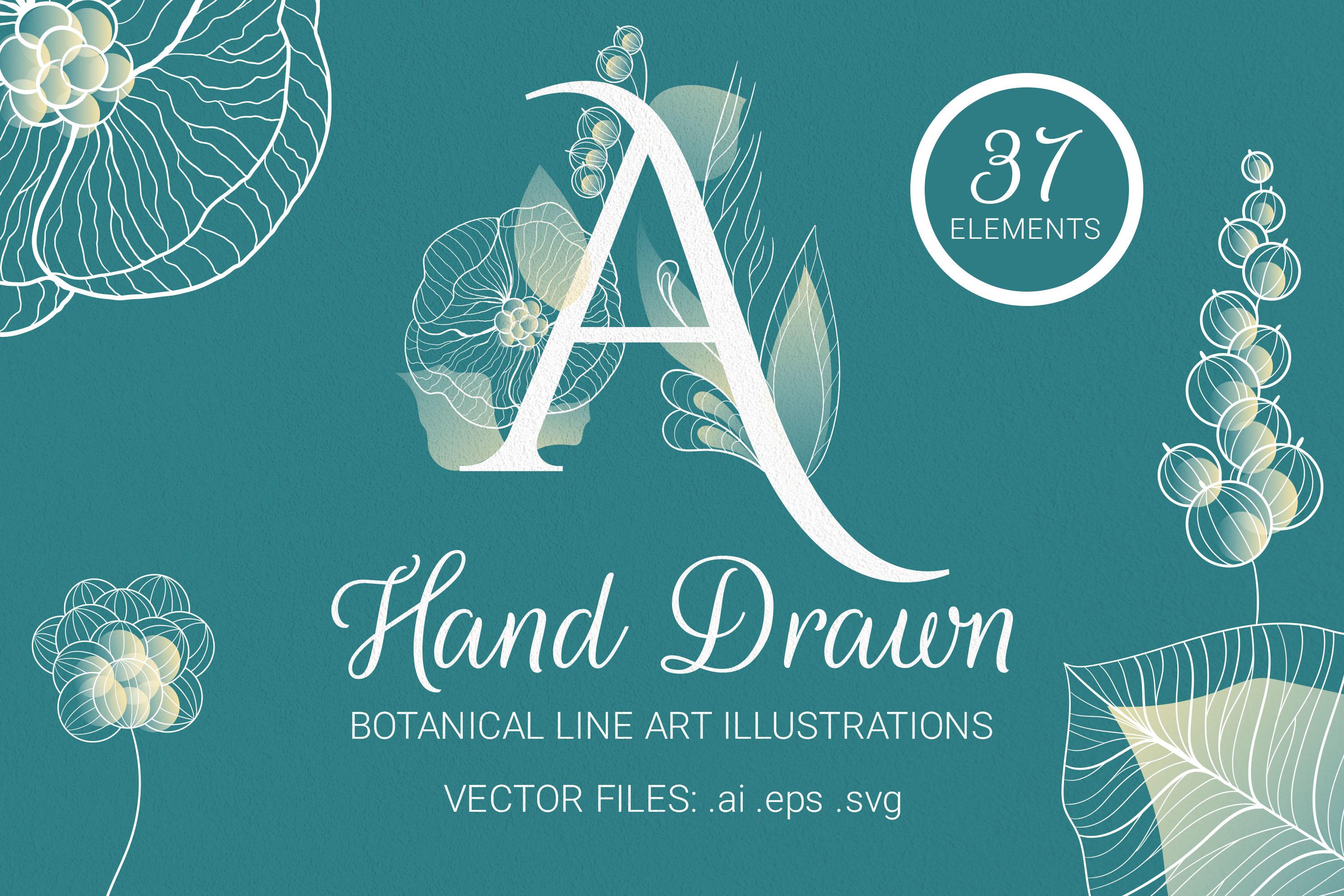 Vector Monograms with Floral Elements
