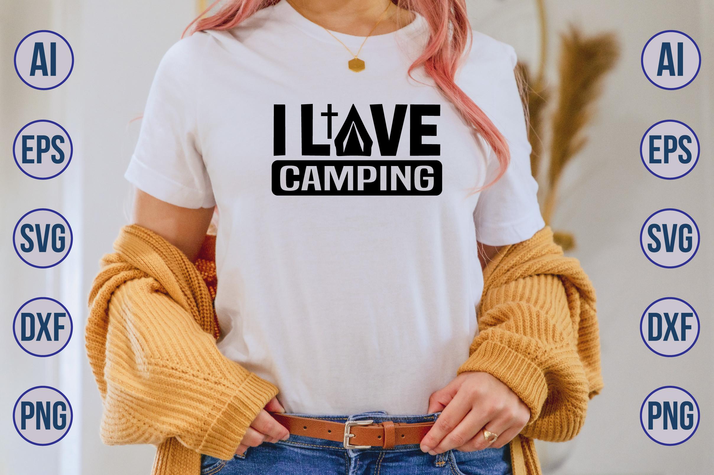I Love Camping SVG