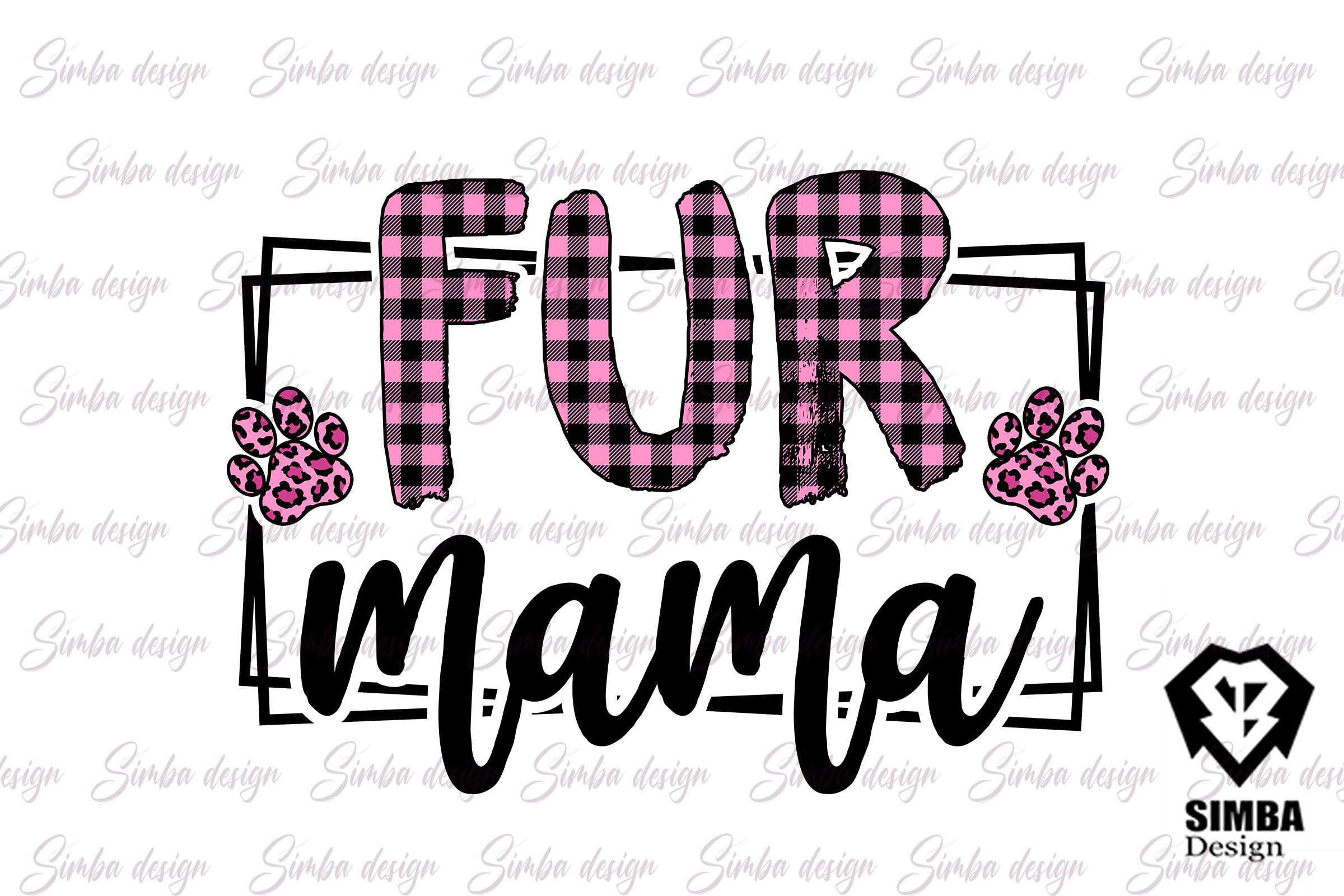Fur Mama Leopard Print Pink Plaid Box
