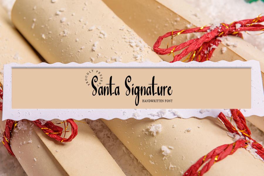 Santa's Signature Font