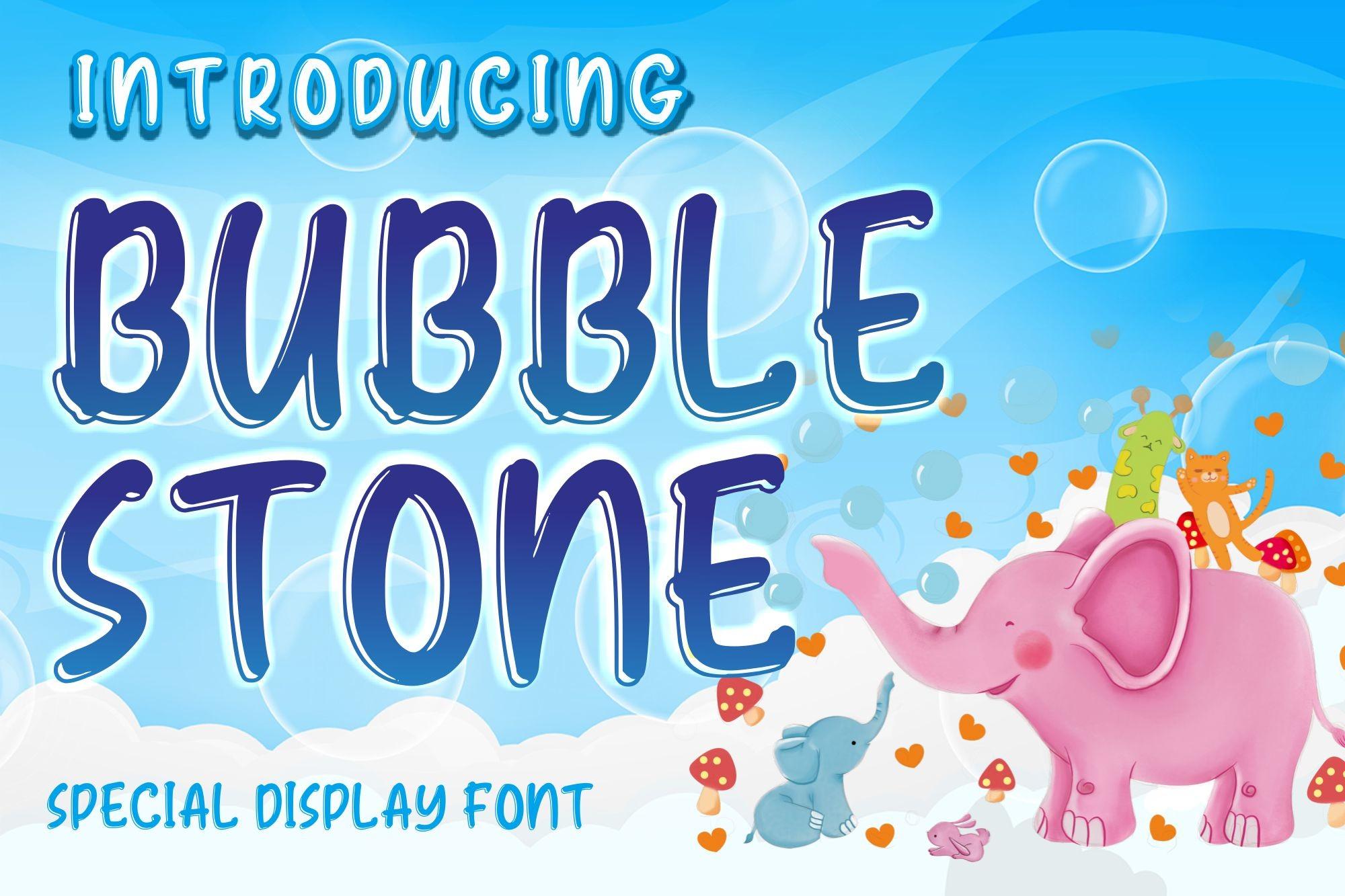 Bubble Stone Font
