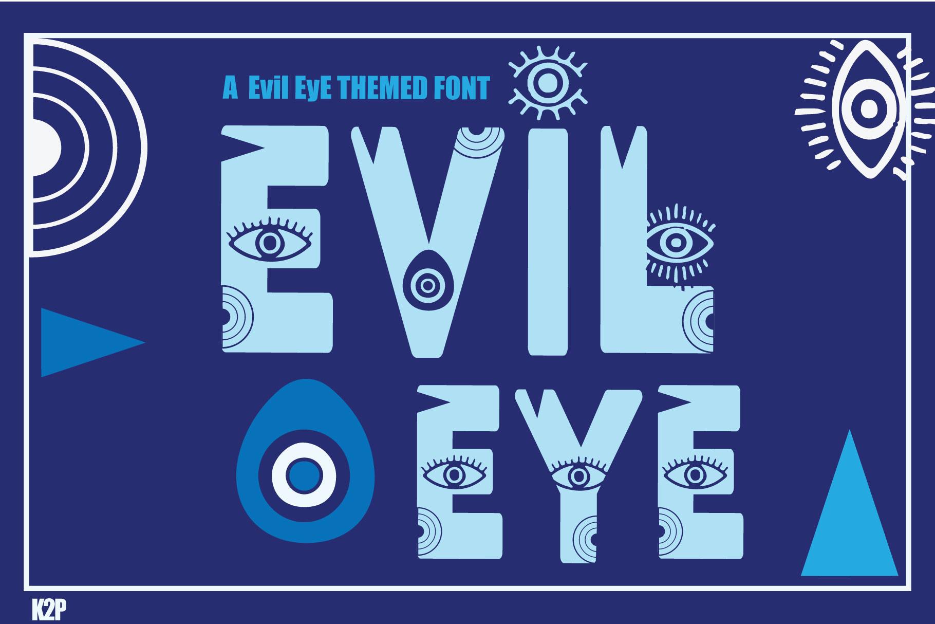 Evil Eye Font