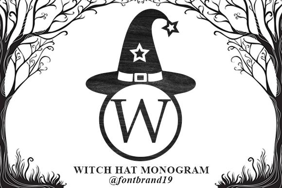 Witch Hat Monogram Font