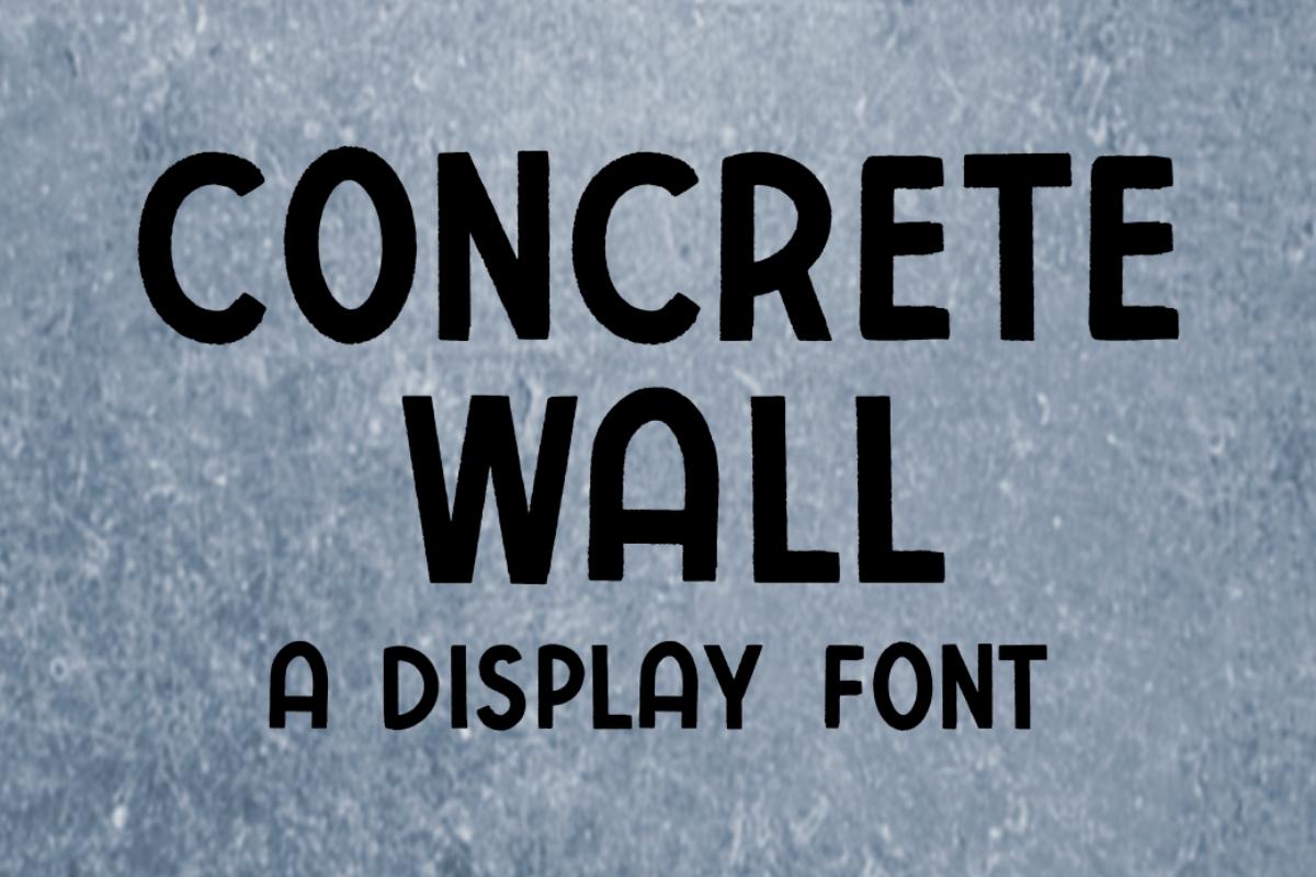Concrete Wall Font