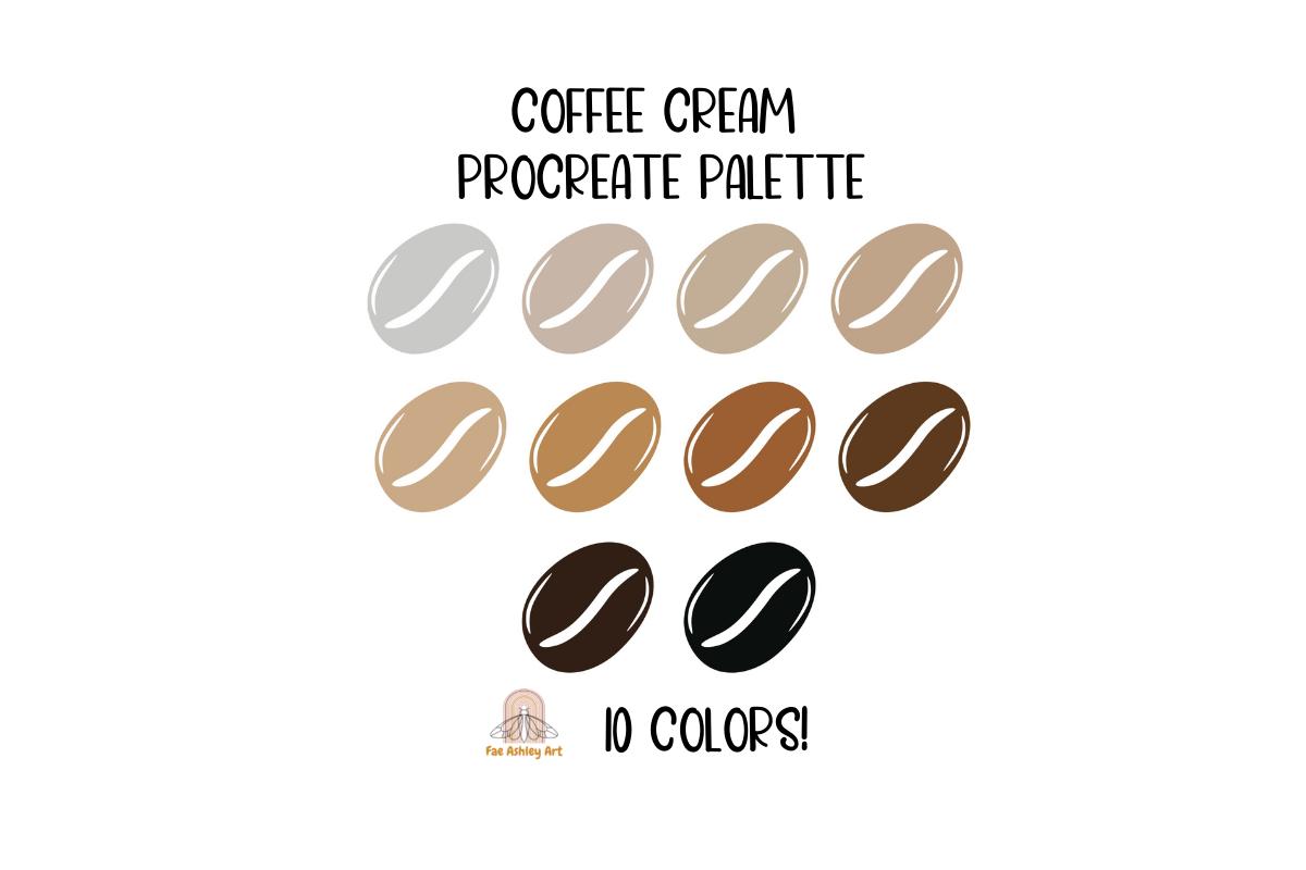 Coffee Cream Procreate Color Palette