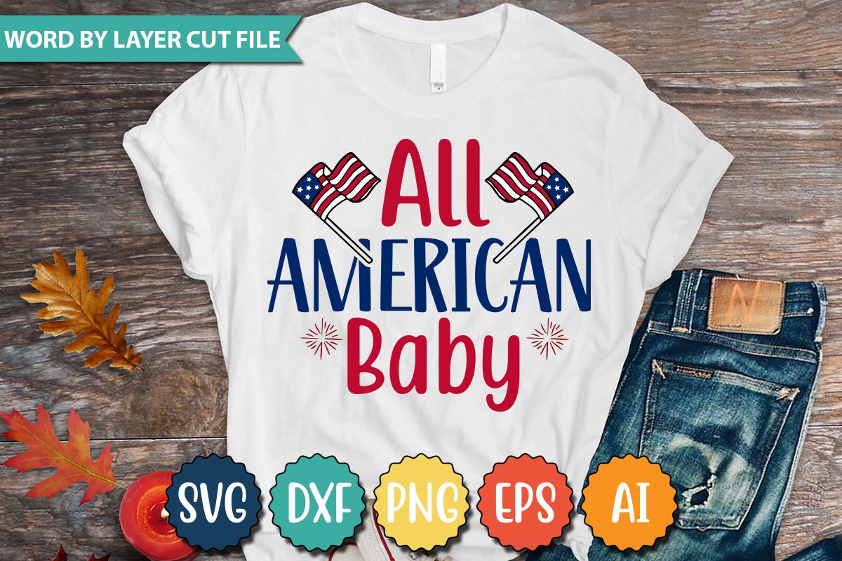 All American Baby Svg