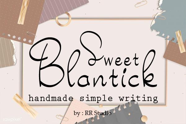 Sweet Blantick Font