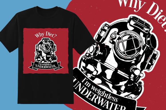 Diver T-Shirt  Design