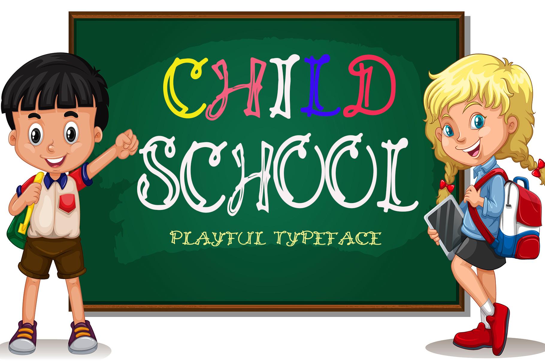 Child School Font