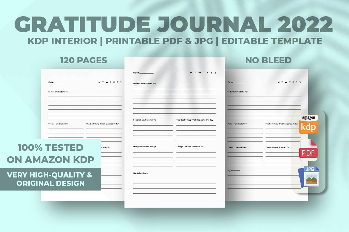 Gratitude Journal 2022 KDP Interior