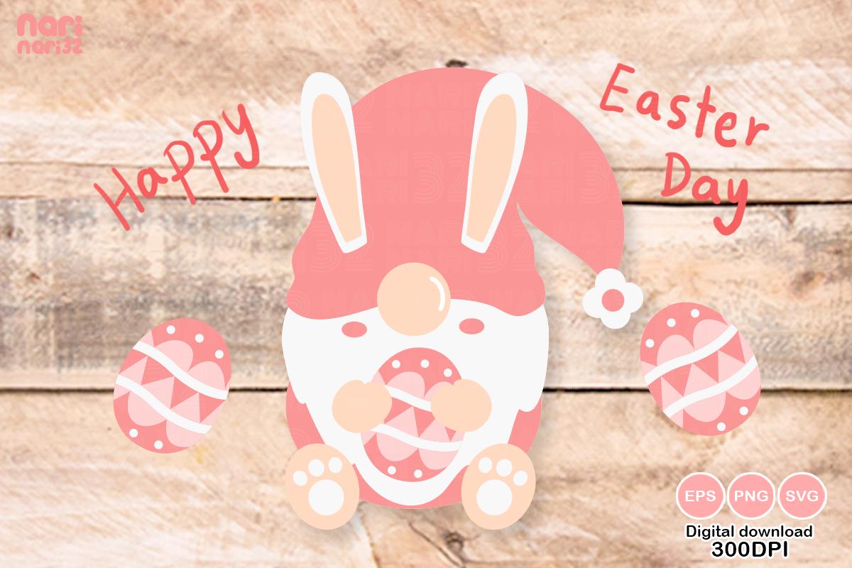 Easter Bunny Gnome, Sublimation, SVG