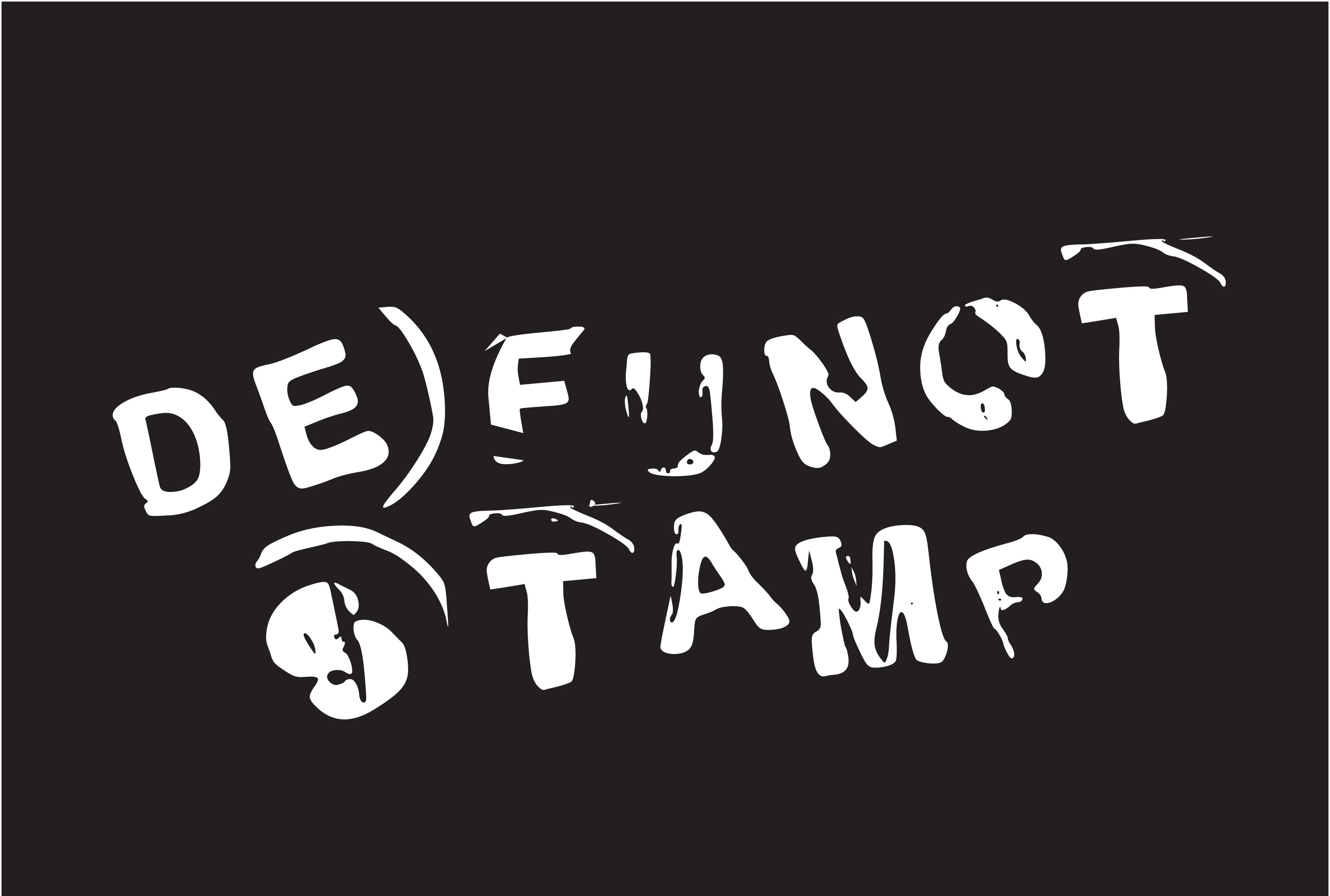 Defunct Stamp Font