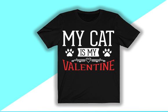My-cat-is-my-Valentine-T-shirt