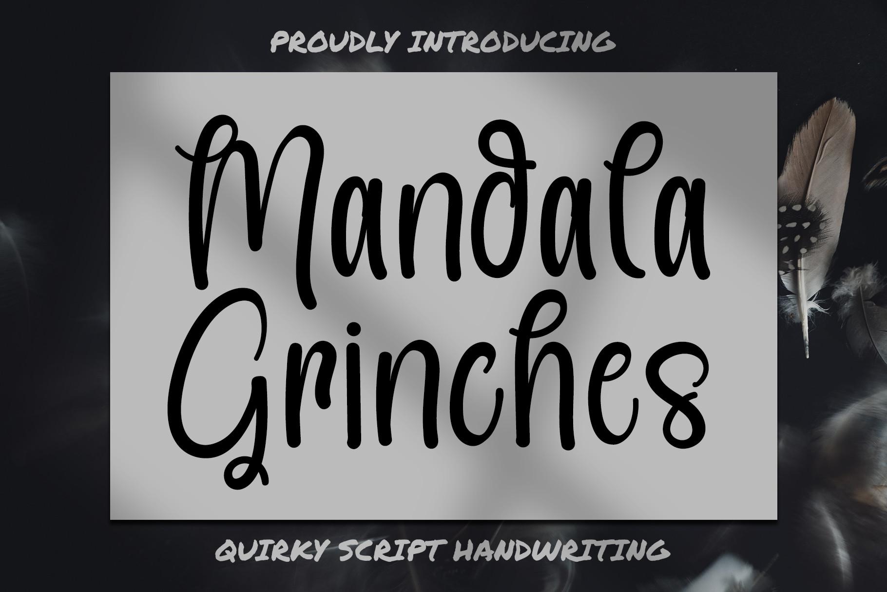 Mandala Grinches Font