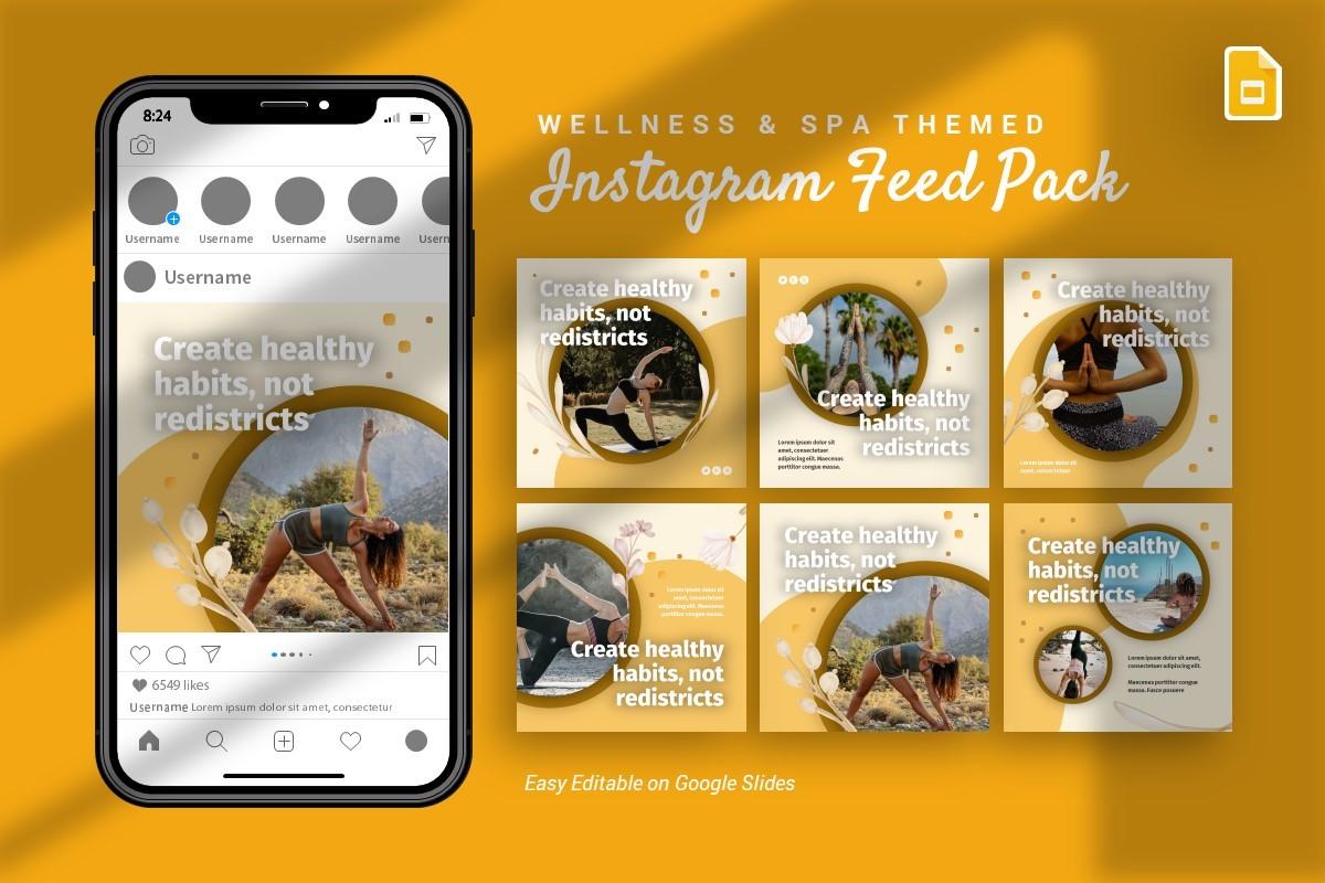 Instagram Feed - Wellness Google Slides