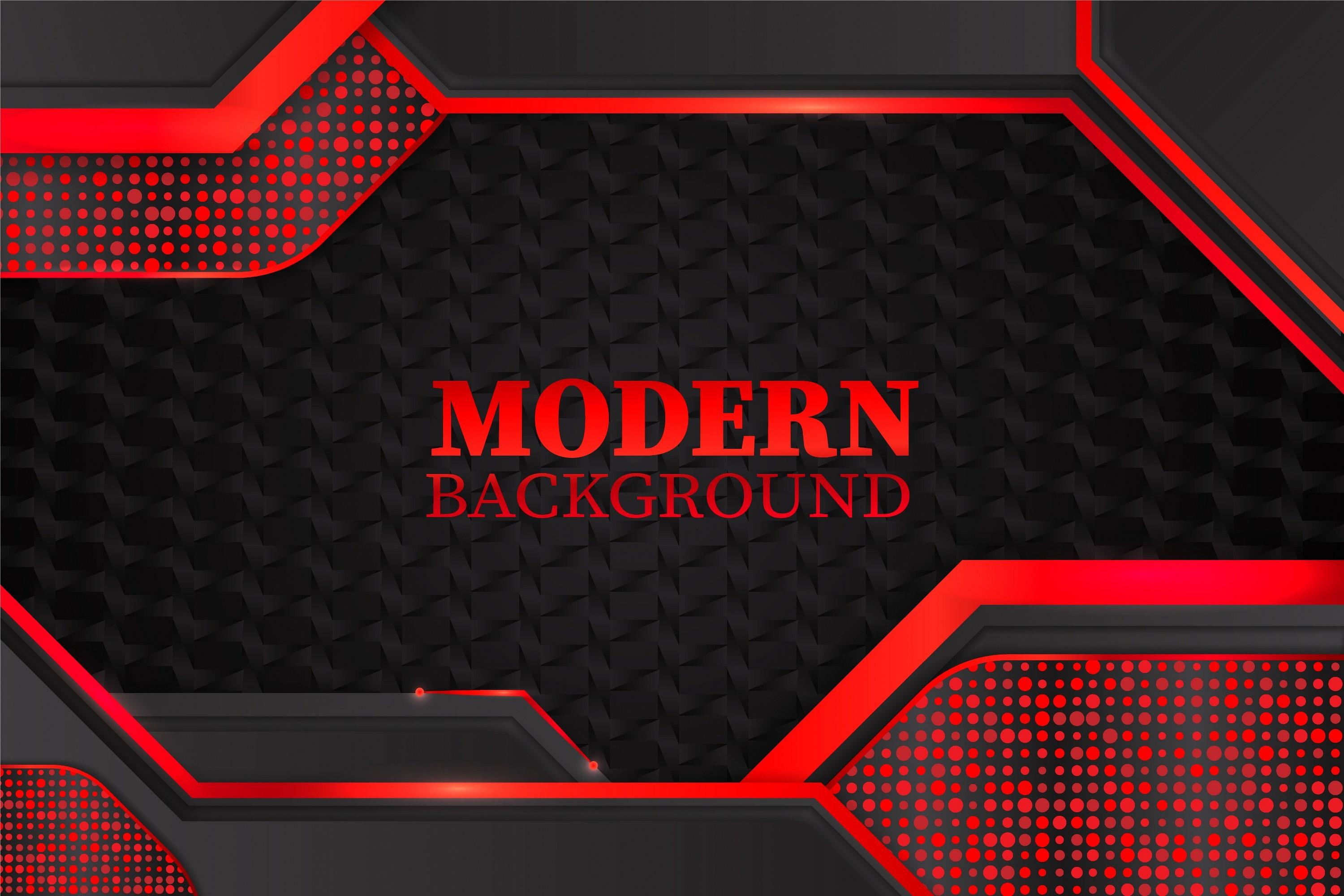 Modern Background Black and Red Color