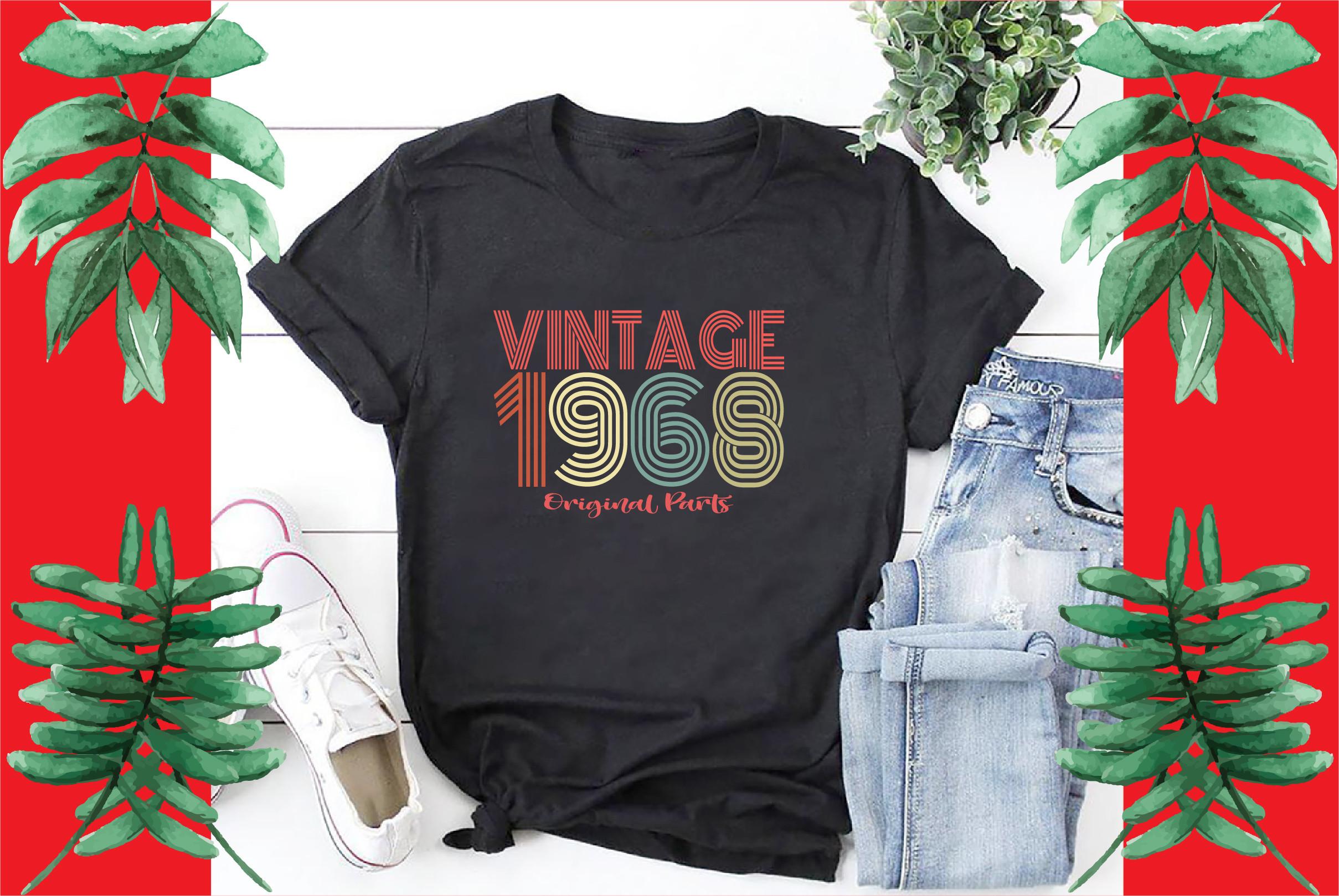 Free T Shirt Vintage 1968 Design.