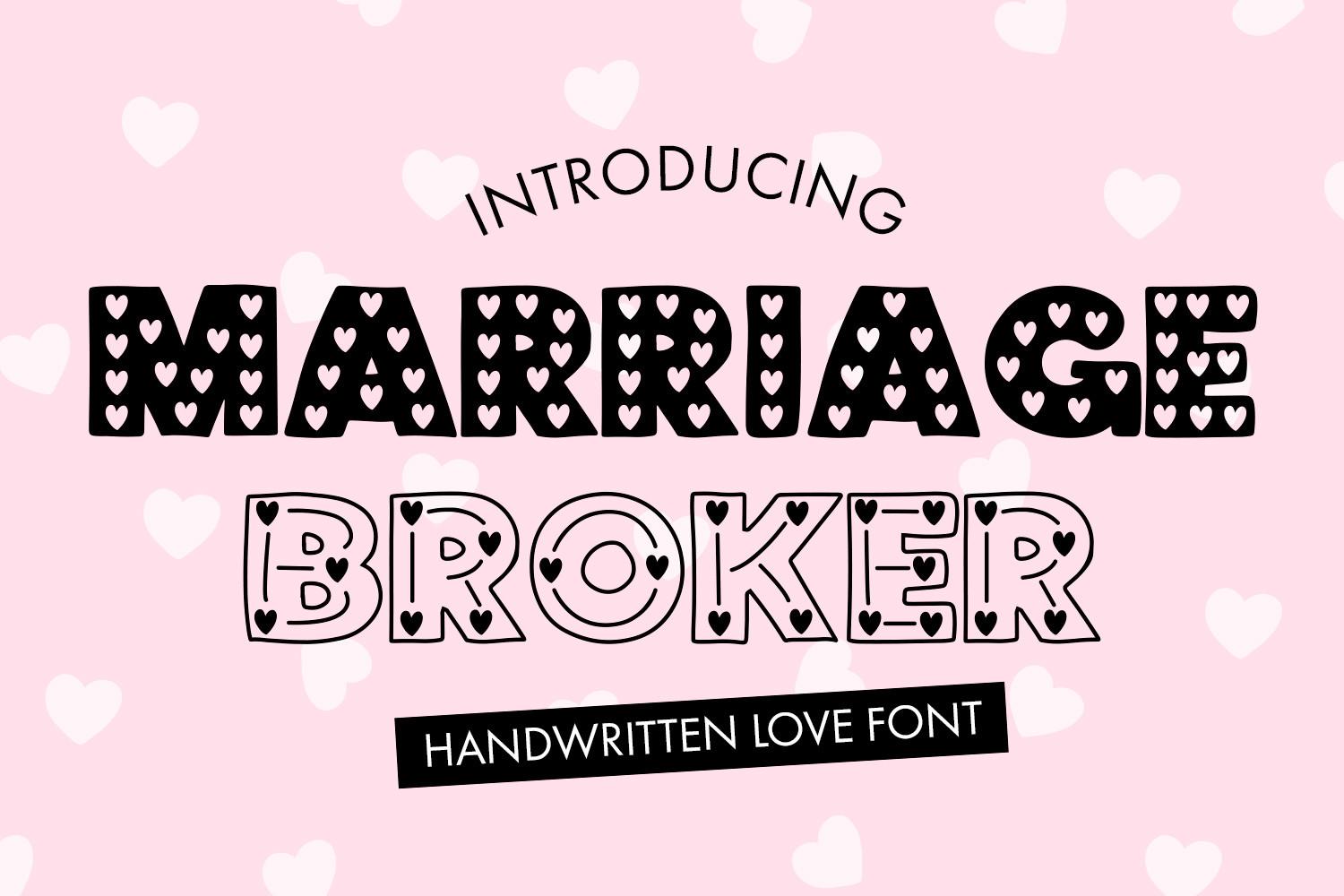 Marriage Broker Font