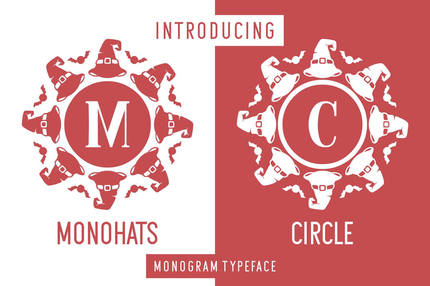 Monohats Circle Font