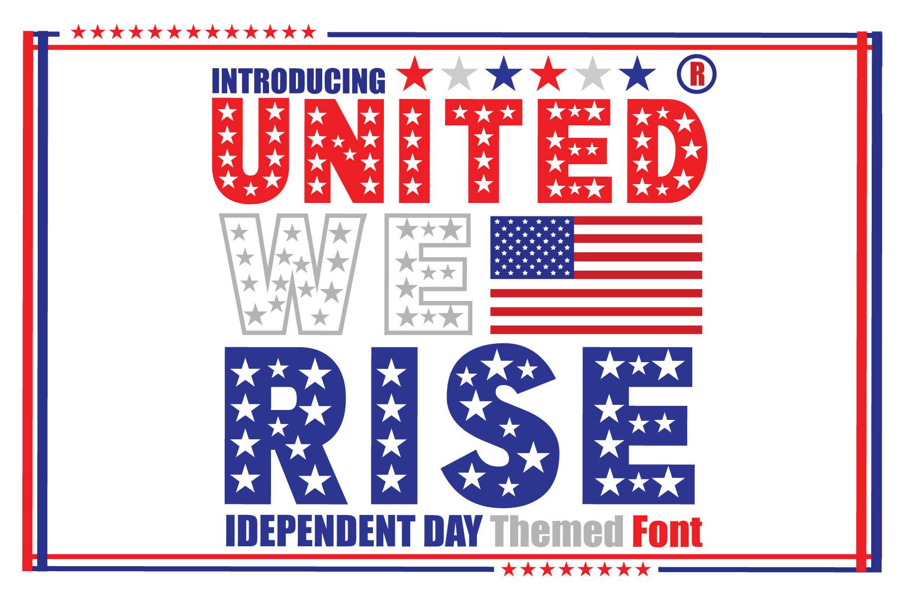 United We Rise Font