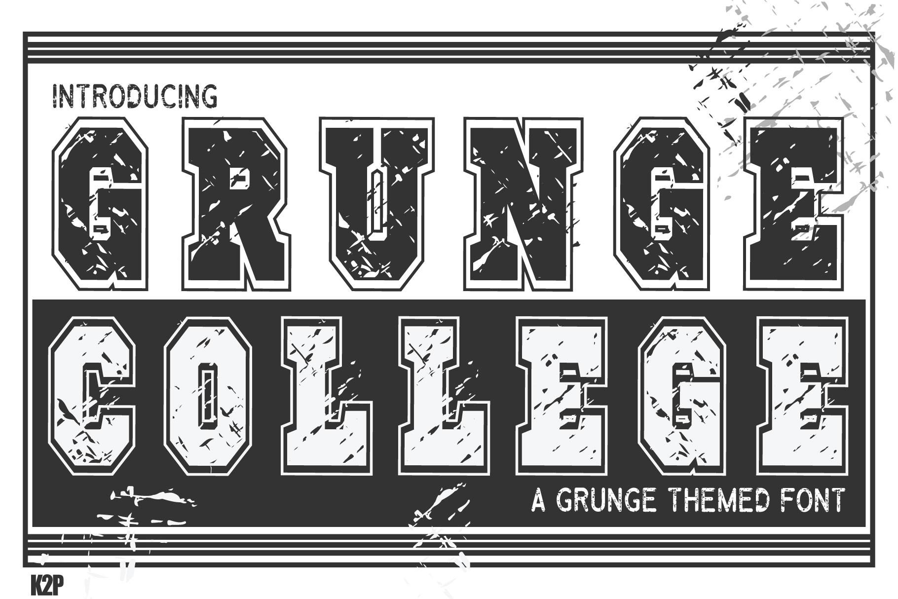 Grunge College Font
