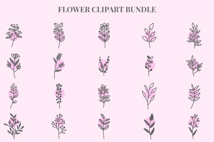 Free Flower Clipart Bundle