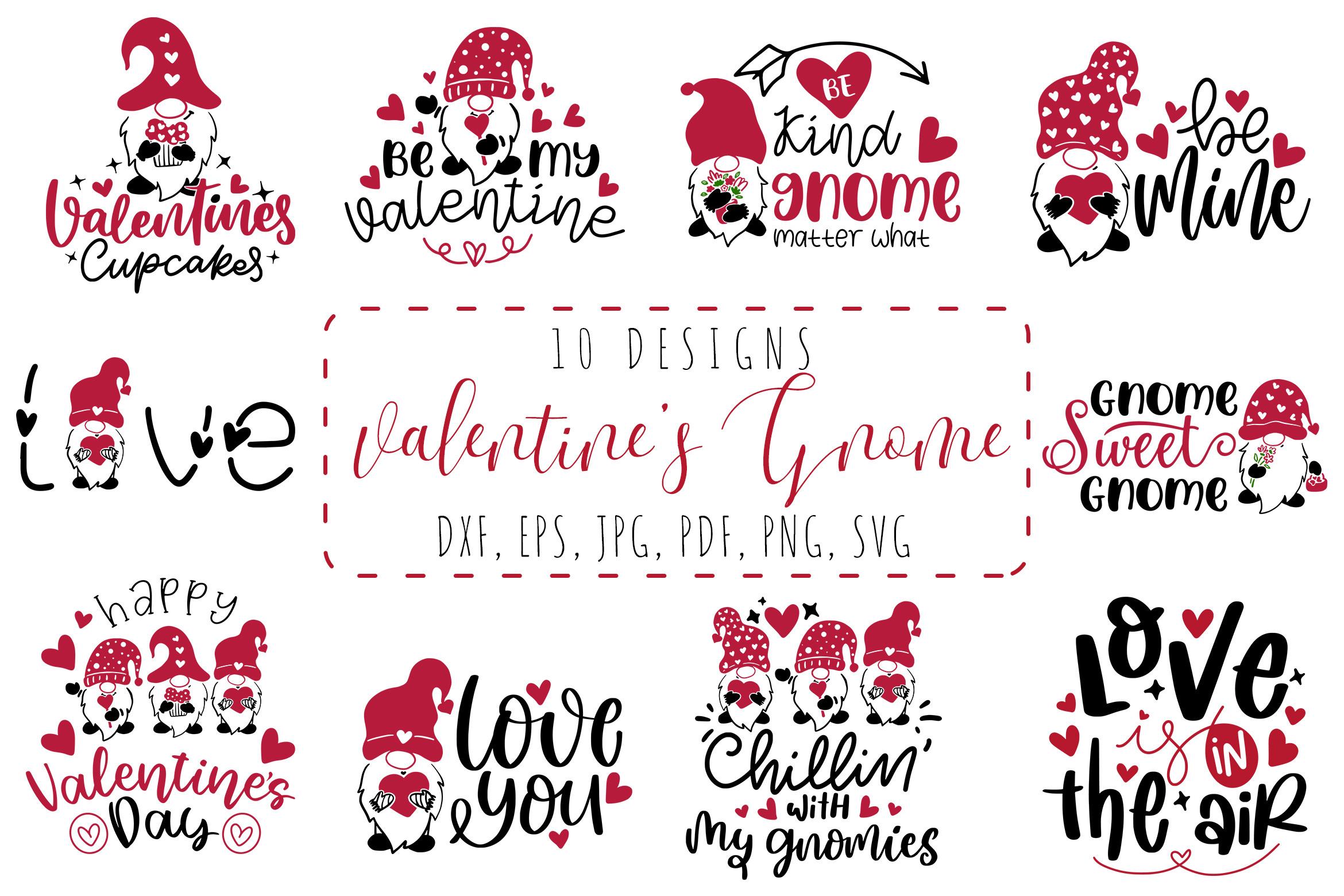 Valentine's Day Gnome SVG Bundle
