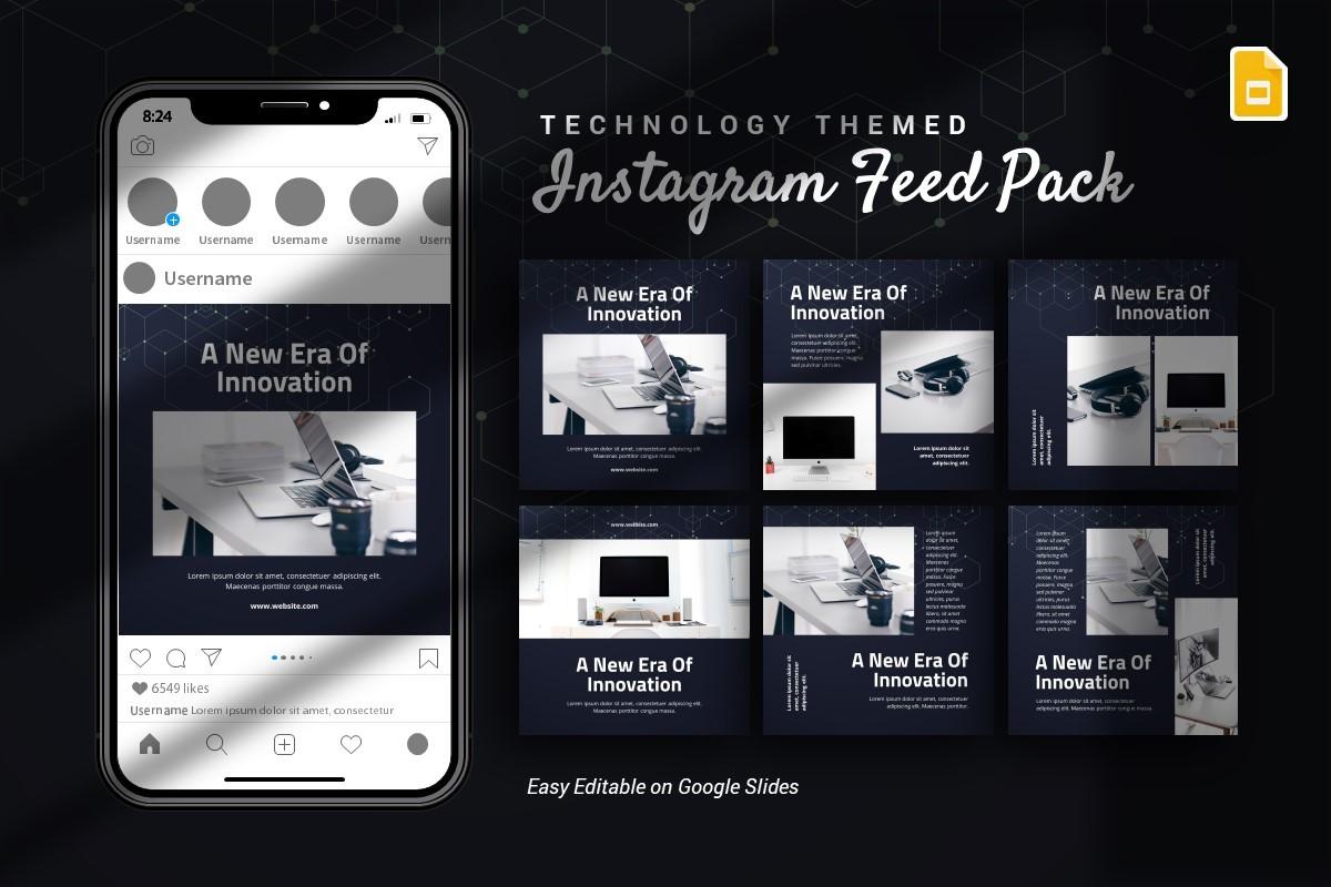 Instagram Feed - Technology Google Slide