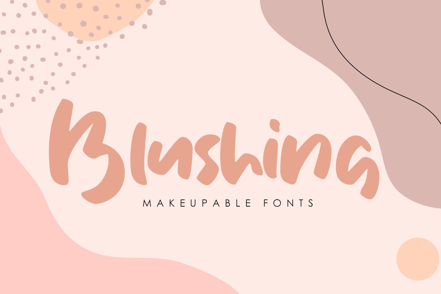 Blushing Font