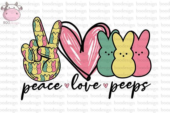 Peace Love Peeps Sublimation PNG